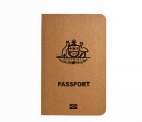 Australia Passport - Handmade Notebook - Patriotic