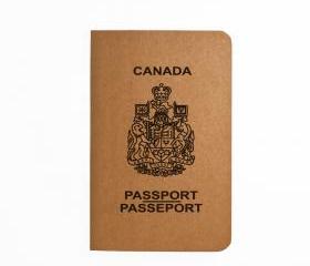 Canada Passport - Handmade Notebook - Patriotic
