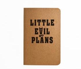 Little Evil Plans - Handmade Notebook