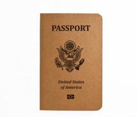 United States Passport - Handmade Notebook - Patriotic